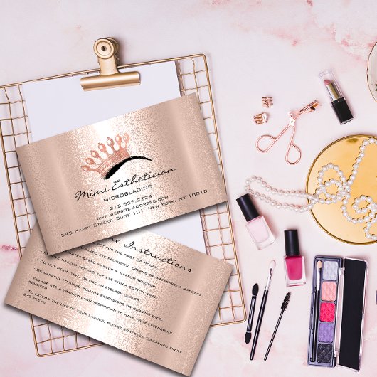 Carte De Visite Instructions pour les soins postérieurs Brochures