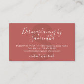 Carte De Visite Instructions pour les soins postérieurs en terre c (Devant)