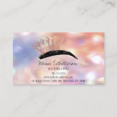 Carte De Visite Instructions pour les soins postérieurs Eyebrow Ro (Devant)