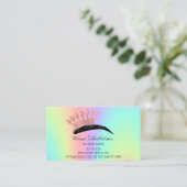 Carte De Visite Instructions pour les soins postérieurs Eyebrow Ro (Debout devant)