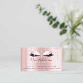 Carte De Visite Instructions pour les soins postérieurs Eyelash Ro (Debout devant)