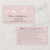 Carte De Visite Instructions pour les soins postérieurs Microbladi (Devant / Derrière)