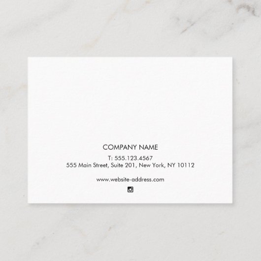 Carte De Visite Instructions Pour Les Soins Ultérieurs Pour Le Pie (Dos)