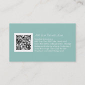 Carte De Visite Instructions pour Modèle fille (Dos)