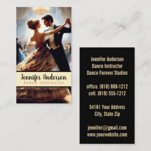 Carte De Visite Instructrice de danse Danse en couple