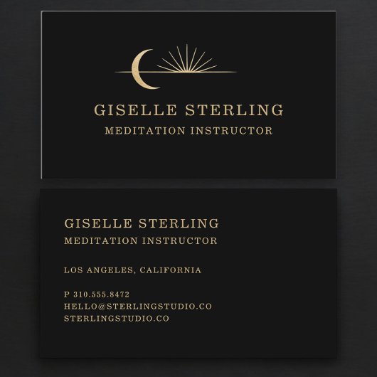 Carte De Visite Instructrice de méditation
