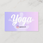 Carte De Visite Instructrice de yoga Mandala (Dos)