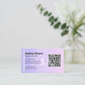 Carte De Visite Instructrice de yoga Mandala (Debout devant)