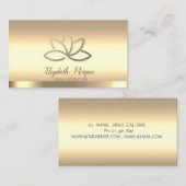 Carte De Visite Instructrice de yoga professionnelle de la Fleur d (Devant / Derrière)