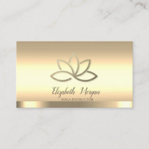 Carte De Visite Instructrice de yoga professionnelle de la Fleur d