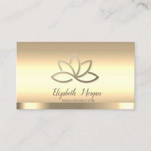 Carte De Visite Instructrice de yoga professionnelle de la Fleur d (Devant)
