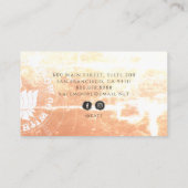 Carte De Visite Instructrice de Yoga Terreux (Dos)