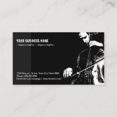 Carte De Visite instrument à cordes de violoncelle (Dos)