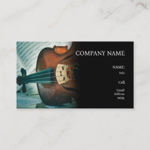 CARTE DE VISITE INSTRUMENT DE BASE MODÈLE VIOLON
