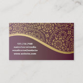 Carte De Visite Instrument de cordes de harpe (Dos)