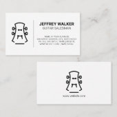 Carte De Visite Instrument de guitare (Devant / Derrière)