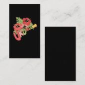 Carte De Visite Instrument de guitare de musique tropicale Ukulele (Devant / Derrière)