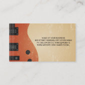 Carte De Visite Instrument de guitare | Notes musicales (Dos)