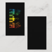 Carte De Visite Instrument de musicien de musique de cadeau de (Devant / Derrière)