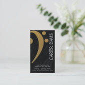 Carte De Visite Instrument de musique - clef basse (Debout devant)