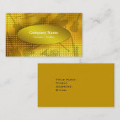 Carte De Visite Instrument de musique Gold Sequin (Devant / Derrière)