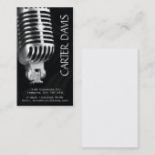 Carte De Visite Instrument de musique - MIC (Devant / Derrière)