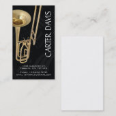 Carte De Visite Instrument de musique - trombone (Devant / Derrière)