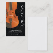 Carte De Visite Instrument de musique - violon (Devant / Derrière)