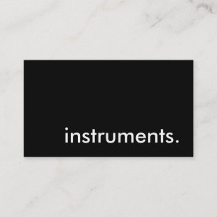Carte De Visite instruments.