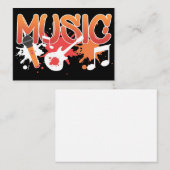 Carte De Visite Instruments de musique (Devant / Derrière)