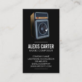 Carte De Visite Instruments de musique | Logo du haut-parleur (Devant)