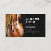 Carte De Visite instruments de musique violoncelle (Dos)