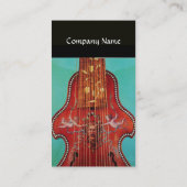 Carte De Visite INSTRUMENTS MUSICAUX ANCIENS, LYRA DA GAMBA Music (Dos)