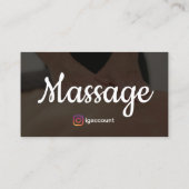 Carte De Visite Intégration de code QR pour la thérapie de massage (Dos)