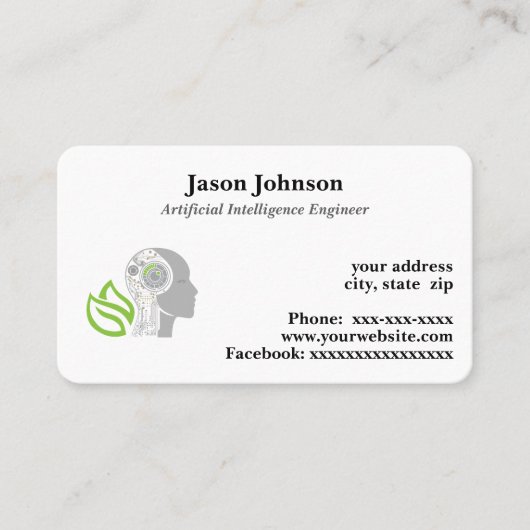 Carte De Visite Intelligence artificielle (Devant)