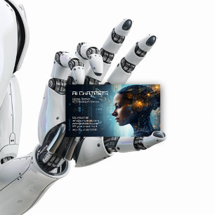 Carte De Visite Intelligence Artificielle Chatbot Company