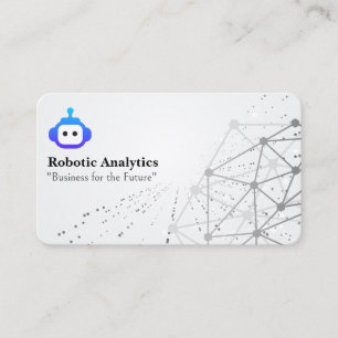 Carte De Visite Intelligence artificielle robotique Fond de rése