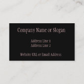 Carte de visite intense de coucher du soleil (Dos)