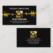 Carte De Visite Intercepter l'électricien de la prise d'électricit (Devant / Derrière)