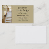 Carte de visite intérieur à la maison (Devant / Derrière)