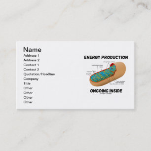 Carte De Visite Intérieur actuel de production énergétique