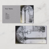 Carte De Visite INTÉRIEUR ARCHITECTURAL AVEC PORTE DE FER Papier g (Devant / Derrière)