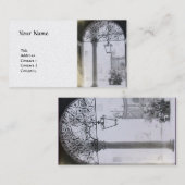 Carte De Visite INTÉRIEUR ARCHITECTURAL AVEC PORTES Pearle blanche (Devant / Derrière)