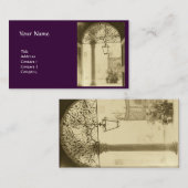 Carte De Visite INTÉRIEUR ARCHITECTURAL violet (Devant / Derrière)
