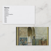 Carte De Visite Intérieur d'Alhambra, Grenade (la semaine) (Devant / Derrière)