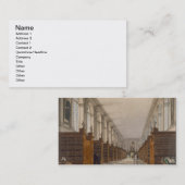 Carte De Visite Intérieur de bibliothèque universitaire de (Devant / Derrière)