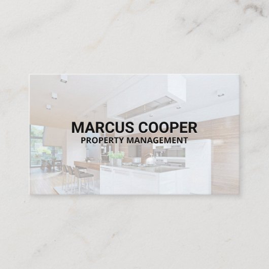 Carte De Visite Intérieur de cuisine Maison | Construction | Agent (Devant)