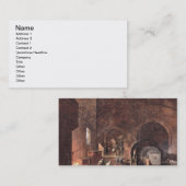 Carte De Visite Intérieur de ferronneries, c.1850-60 (huile sur la (Devant / Derrière)