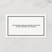 Carte De Visite Intérieur De Luxe | Marbre noir (Dos)