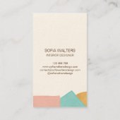 Carte De Visite intérieur design maison mise en scène immobilier h (Dos)